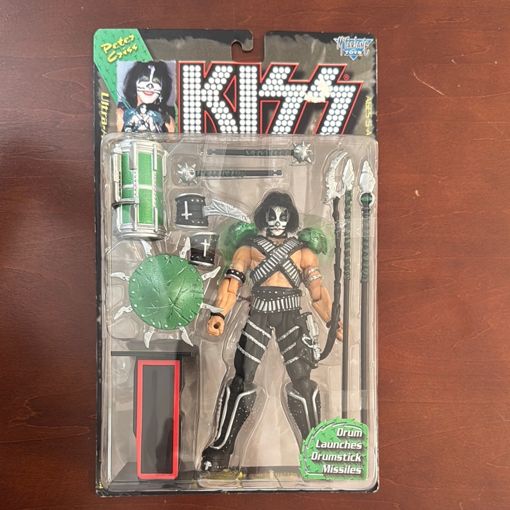 NIB Vintage KISS Peter Criss McFarlane Toys Ultra Action Figure
